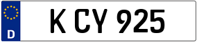 Trailer License Plate